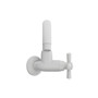 Imagen de CANILLA COCINA BLANCA PLASTICA BAJA P/PARED 1/2-3/4" CROSS